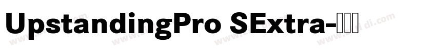 UpstandingPro SExtra字体转换